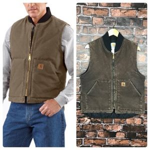 Carhartt Arctic Quilt Lined Vest in Sandstone